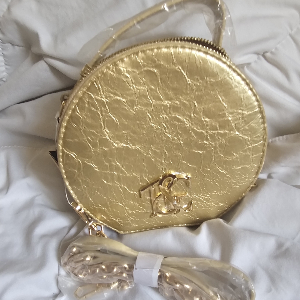 Gold Crossbody Bag